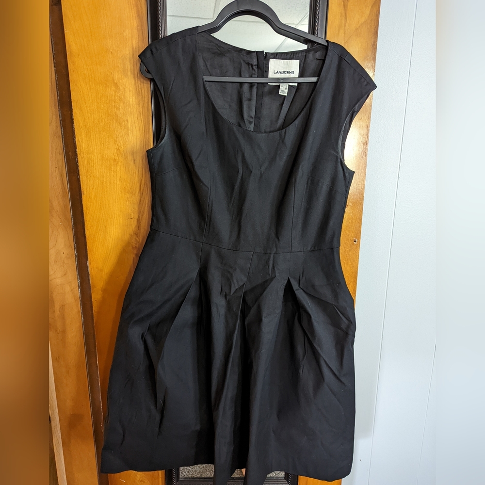Lands end Black dress